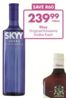 President Liquor Skyy Original/ Infusions Vodka offer