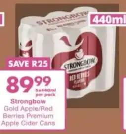 President Liquor Strongbow Gold Apple/ Red Berries Premium Apple Cider Cans offer