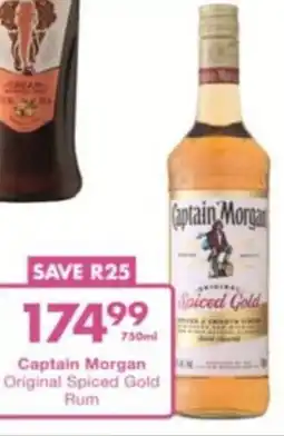 President Liquor Captain Morgan Original Spiced Gold Rum offer