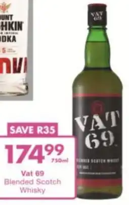 President Liquor Vat 69 Blended Scotch Whisky offer