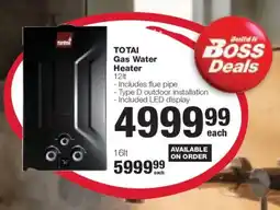 Build It Totai Gas Water Heater offer