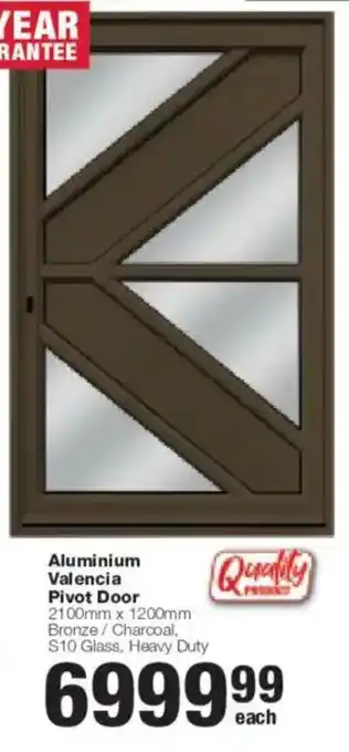 Aluminium Valencia Pivot Door