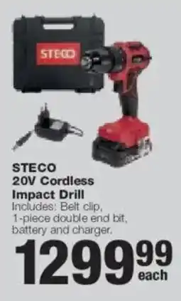 Build It Steco 20V Cordless Impact Drill offer