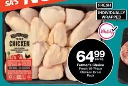 Checkers Farmer's Choice Fresh Chicken Braai Pack offer