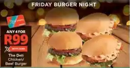 Checkers The Deli Chicken/ Beef Burger offer