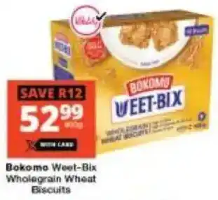 Checkers Bokomo Weet-Bix Wholegrain Wheat Biscuits offer