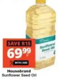 Checkers Housebrand Sunflower Seed Oil offer