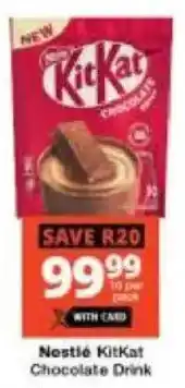 Checkers Nestlé KitKat Chocolate Drink offer