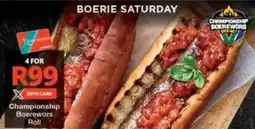 Checkers Championship Boerewors Roll offer