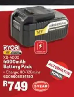 Build It Ryobi 4000mAh Battery Pack offer