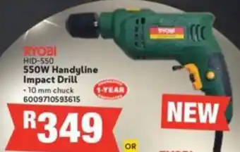 Build It Ryobi 550W Handyline Impact Drill offer