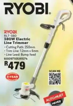Build It Ryobi 380W Electric Line Trimmer offer