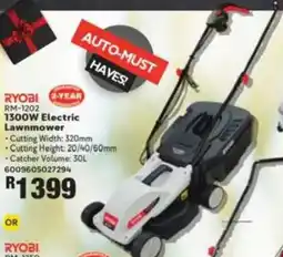 Build It Ryobi 1300W Electric Lawnmower offer