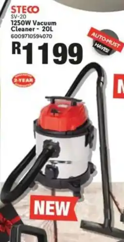 Build It Steco 1250W Vacuum Cleaner offer