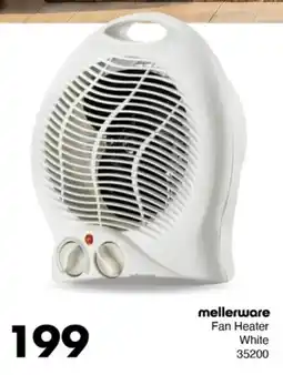 Save Hyper Mellerware Fan Heater White offer
