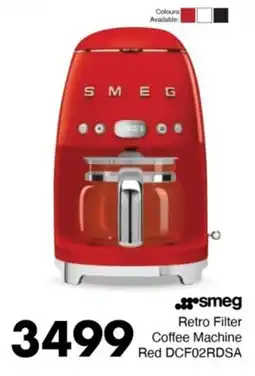 Save Hyper Smeg Retro Filter Coffee Machine Red offer