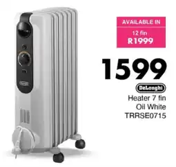 Save Hyper DeLonghi Heater 7 fin Oil White offer
