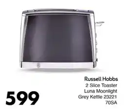 Save Hyper Russell Hobbs 2 Slice Toaster Luna Moonlight Grey Kettle offer
