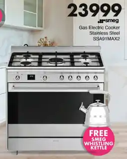 Save Hyper Smeg Gas Electric Cooker Stainless Steel offer