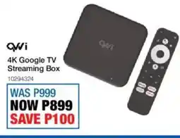 OK Furniture QVWI 4K Google TV Streaming Box offer