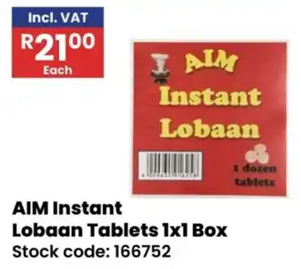 Africa Cash and Carry AIM Instant Lobaan Tablets offer
