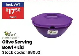 Africa Cash and Carry Olive Homewares Serving Bowl + Lid offer