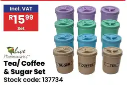 Africa Cash and Carry Olive Homewares Tea/ Coffee & Sugar Set offer