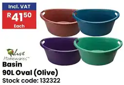 Africa Cash and Carry Olive Homewares Basin Oval offer