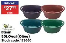Africa Cash and Carry Olive Homewares Basin Oval offer
