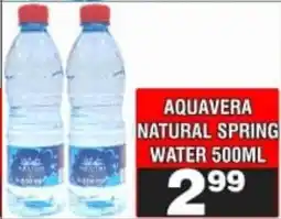Advance Cash n Carry Aquavera natural spring water offer