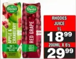 Advance Cash n Carry Rhodes Juice offer
