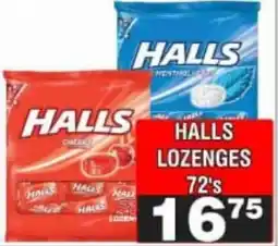 Advance Cash n Carry Halls lozenges offer
