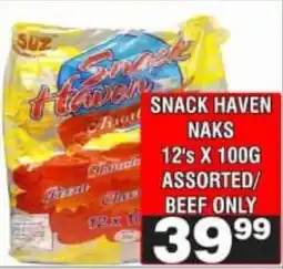 Advance Cash n Carry Snack haven naks assorted/ beef only offer