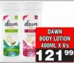 Advance Cash n Carry Dawn body lotion offer