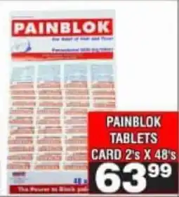 Advance Cash n Carry Painblok tablets card offer