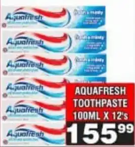 Advance Cash n Carry Aquafresh Toothpaste offer
