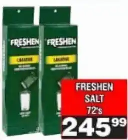 Advance Cash n Carry Freshen salt offer