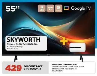 Skyworth 55-inch QLED TV