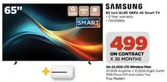 HiFi Corp Samsung 65 inch QLED Q6FA 4K Smart TV offer