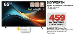HiFi Corp Skyworth 65-inch QLED Google TV offer