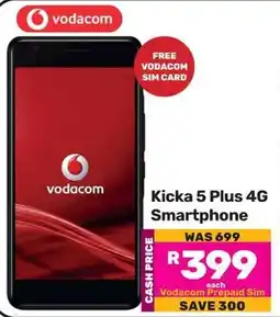 Game Vodacom Kicka 5 Plus 4G Smartphone offer