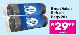 Game Great Value Refuse Bags offer
