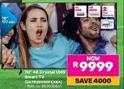 Game Samsung 70 4K Crystal UHD Smart TV UA70U8000FKXXA 850030861 offer