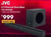 Game JVC 2.1 Channel Soundbar TH-N333B 850000301 offer