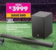 Game JBL 3.1 Channel Soundbar With Wireless Subwoofer SB560BLK 850009310 offer