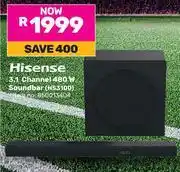 Game Hisense 3.1 Channel 480W Soundbar HS3100 850013404 offer