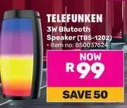 Game Telefunken 3W Bluetooth Speaker TBS-1202 850037624 offer