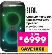 Game JBL Club 120 Party Box Bluetooth Party Speaker CON000190 850011663 offer