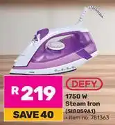 Game Defy 1750W Steam Iron SI8059A1 781363 offer