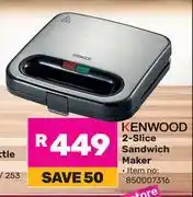 Game Kenwood 2 Slice Sandwich Maker 850007316 offer